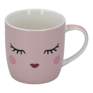 R2S Lady Print Porcelain Coffee Mug Pink 320ml R2S Lady Print Porcelain Coffee Mug Pink 320ml